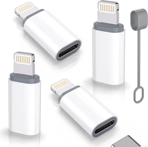 4 Pack MFi Certified USB Type C to Lightning Adapter 27W Fast Charging Data Sync Converter Dongle Anti Lost Loop Lanyard No Audio OTG for iPhone 14 13 12 11 Pro Max iPad AirPods Car Charger 4 Pack MFi Certified USB Type C to Lightning Adapter 27W Fast Charging Data Sync Converter Dongle Anti Lost Loop Lanyard No Audio OTG for iPhone 14 13 12 11 Pro Max iPad AirPods Car Charger