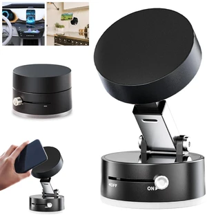 Vacuum Magnetic Phone Holder Suction Cup Mount Foldable 360 Degree Adjustable Mobile Phone Stand Dock Cradle Alignment Base Lock Grip Hands Free for Universal Smartphone Gym Kitchen Car Desktop Vacuum Magnetic Phone Holder Suction Cup Mount Foldable 360 Degree Adjustable Mobile Phone Stand Dock Cradle Alignment Base Lock Grip Hands Free for Universal Smartphone Gym Kitchen Car Desktop