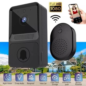 Wireless Security Smart WiFi Doorbell Intercom Video Camera Two Way Audio Motion Detection Night Vision HD Chime Ringer Bell Viewer Monitor Door for Home Office Apartment House Front Gate Entry Wireless Security Smart WiFi Doorbell Intercom Video Camera Two Way Audio Motion Detection Night Vision HD Chime Ringer Bell Viewer Monitor Door for Home Office Apartment House Front Gate Entry