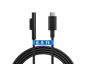 USB-C to Surface Connect Charging Adapter (Requires 15V/3A 45W+ PD Charger), Type-C Fast Charge Cable for Surface Pro, Go & Laptop USB-C to Surface Connect Charging Adapter (Requires 15V/3A 45W+ PD Charger), Type-C Fast Charge Cable for Surface Pro, Go & Laptop