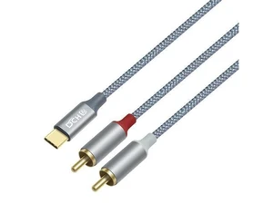 USB C to 2 RCA Audio Cable Type C to 2RCA Adapter Cord Male Y Splitter Nylon Braided Wire Stereo Converter Line Connector Lead Sound Plug for Speaker Car Stereo Home Theater PC Amplifier USB C to 2 RCA Audio Cable Type C to 2RCA Adapter Cord Male Y Splitter Nylon Braided Wire Stereo Converter Line Connector Lead Sound Plug for Speaker Car Stereo Home Theater PC Amplifier