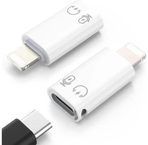 USB-C to Lightning Audio Adapter for EarPods, Type-C (Male) to Lightning (Female) Headphone Dongle for iPhone 15 & iPad (Audio ONLY - No Charging) USB-C to Lightning Audio Adapter for EarPods, Type-C (Male) to Lightning (Female) Headphone Dongle for iPhone 15 & iPad (Audio ONLY - No Charging)