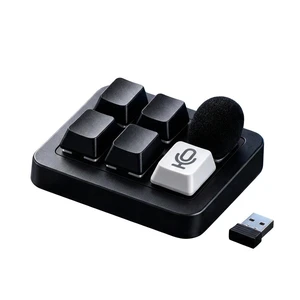 2.4GHz Wireless Voice Mechanical Mini Keypad Red Switch Programmable Shortcut Keys Built in HD Microphone Voice Typing Board Device for AI Coding Programming Software Development PC 2.4GHz Wireless Voice Mechanical Mini Keypad Red Switch Programmable Shortcut Keys Built in HD Microphone Voice Typing Board Device for AI Coding Programming Software Development PC