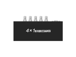 4x1 SDI Switch 4 Channel Video Signal Switcher Full HD 1080P 3G SD Input Output Converter Adapter Box High Speed Transmission Line Distributor for CCTV Security Camera Monitor Studio Broadcast 4x1 SDI Switch 4 Channel Video Signal Switcher Full HD 1080P 3G SD Input Output Converter Adapter Box High Speed Transmission Line Distributor for CCTV Security Camera Monitor Studio Broadcast