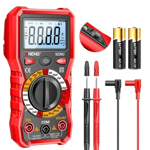 Digital Multimeter Backlit LCD Ohm Volt Amp Meter AC DC Voltage Current NCV Non Contact Resistance Continuity Diodes Electrical Checker Tester Probe Tool for Automotive Car Battery Home Repair Red Digital Multimeter Backlit LCD Ohm Volt Amp Meter AC DC Voltage Current NCV Non Contact Resistance Continuity Diodes Electrical Checker Tester Probe Tool for Automotive Car Battery Home Repair Red