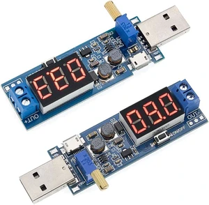 USB Buck Boost Converter Adjustable Step Up Step Down Power Supply Module Voltage Regulator DC DC 5V to 3.3V 9V 12V 18V 24V Circuit Board Transformer for DIY Electronics Breadboard MCU Project 2 Pack USB Buck Boost Converter Adjustable Step Up Step Down Power Supply Module Voltage Regulator DC DC 5V to 3.3V 9V 12V 18V 24V Circuit Board Transformer for DIY Electronics Breadboard MCU Project 2 Pack