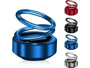 Solar-Powered Kinetic Car Air Freshener (Requires DIRECT Sunlight to Spin), Auto-Rotating Double Ring Dashboard Aroma Diffuser (No Batteries) Solar-Powered Kinetic Car Air Freshener (Requires DIRECT Sunlight to Spin), Auto-Rotating Double Ring Dashboard Aroma Diffuser (No Batteries)