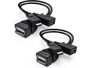 2-Pack Micro USB OTG Cable with Power Passthrough, 2-in-1 Adapter for Fire TV Stick 4K/Max (WARNING: DOES NOT Charge Smartphones or Tablets!) 2-Pack Micro USB OTG Cable with Power Passthrough, 2-in-1 Adapter for Fire TV Stick 4K/Max (WARNING: DOES NOT Charge Smartphones or Tablets!)