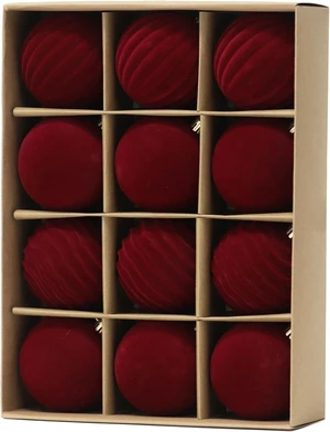 12-Pack Burgundy Velvet Christmas Ornaments (3.15"/80mm), Shatterproof Flocked Plastic Tree Balls (Pet & Kid Safe/Not Glass) 12-Pack Burgundy Velvet Christmas Ornaments (3.15"/80mm), Shatterproof Flocked Plastic Tree Balls (Pet & Kid Safe/Not Glass)