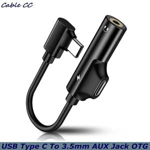 USB Type C Male to 3.5mm Female AUX Auxiliary Jack OTG 2 in 1 Audio Adapter Headphone Earphone Splitter Stereo Sound Converter Dongle Connector Cable For Smart Phones Tablets Music Calling USB Type C Male to 3.5mm Female AUX Auxiliary Jack OTG 2 in 1 Audio Adapter Headphone Earphone Splitter Stereo Sound Converter Dongle Connector Cable For Smart Phones Tablets Music Calling
