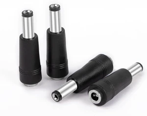 DC Power Barrel Jack Adapter Converter - 4.0x1.7mm Female to 5.5x2.1mm Male, Universal Charger Connector for Laptop & Router, 4-Pack DC Power Barrel Jack Adapter Converter - 4.0x1.7mm Female to 5.5x2.1mm Male, Universal Charger Connector for Laptop & Router, 4-Pack