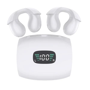 Open Ear Clip-On Wireless Earbuds - Bluetooth 5.3 Air Conduction Headphones, Directional Audio, Built-in Mic, Type-C, Black Open Ear Clip-On Wireless Earbuds - Bluetooth 5.3 Air Conduction Headphones, Directional Audio, Built-in Mic, Type-C, Black
