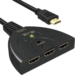 3-Port HDMI Switch with Pigtail Cable - 3 In 1 Out Video Switcher, Supports 4K / 1080P / 3D, Plug and Play 3-Port HDMI Switch with Pigtail Cable - 3 In 1 Out Video Switcher, Supports 4K / 1080P / 3D, Plug and Play