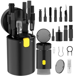 20-in-1 Electronic Cleaning Kit - Mechanical Keyboard Brush & Earbud Cleaning Pen, Screen Wiper Multi-Tool for PC/Laptop/Camera, Black 20-in-1 Electronic Cleaning Kit - Mechanical Keyboard Brush & Earbud Cleaning Pen, Screen Wiper Multi-Tool for PC/Laptop/Camera, Black