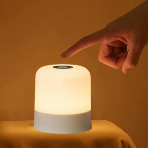 Portable Touch LED Night Light - 2400mAh Rechargeable Ambient Lamp, 3 Color Temperatures, Stepless Dimmable, Minimalist Egg Shape Portable Touch LED Night Light - 2400mAh Rechargeable Ambient Lamp, 3 Color Temperatures, Stepless Dimmable, Minimalist Egg Shape