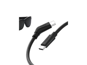 AR Smart Glasses USB C Cable 10Gbps 4K 60Hz 240W PD Power Supply Data Fast Charging Type C Cord Wedge Joint Ultra Slim Flexible Replacement Wire For Wearable Video Gaming Headset Display 4 9 Feet AR Smart Glasses USB C Cable 10Gbps 4K 60Hz 240W PD Power Supply Data Fast Charging Type C Cord Wedge Joint Ultra Slim Flexible Replacement Wire For Wearable Video Gaming Headset Display 4 9 Feet