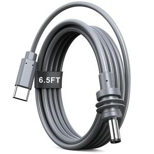 USB-C to DC 5.5x2.1mm Power Cable (6.6ft/2m), 100W (20V/5A) PD Trigger Cord with 18AWG Pure Copper & Waterproof Barrel Connector for Mini Satellite Internet Dish & Power Banks USB-C to DC 5.5x2.1mm Power Cable (6.6ft/2m), 100W (20V/5A) PD Trigger Cord with 18AWG Pure Copper & Waterproof Barrel Connector for Mini Satellite Internet Dish & Power Banks