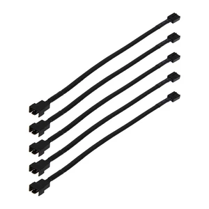 5-Pack 4-Pin PWM Fan Extension Cable (25cm / 9.8"), High-Density Black Braided TX4 CPU & Case Fan Power Cable, Male to Female Wire Backward Compatible with 2-Pin & 3-Pin Fans 5-Pack 4-Pin PWM Fan Extension Cable (25cm / 9.8"), High-Density Black Braided TX4 CPU & Case Fan Power Cable, Male to Female Wire Backward Compatible with 2-Pin & 3-Pin Fans
