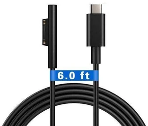 USB-C to Surface Connect Charging Adapter (Requires 15V/3A 45W+ PD Charger), Type-C Fast Charge Cable for Surface Pro, Go & Laptop USB-C to Surface Connect Charging Adapter (Requires 15V/3A 45W+ PD Charger), Type-C Fast Charge Cable for Surface Pro, Go & Laptop