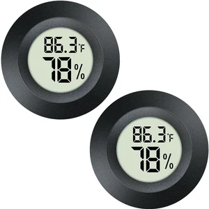 2 Pack Mini Digital LCD Hygrometer Thermometer Indoor Outdoor Temperature Humidity Meter Gauge Sensor Monitor Fahrenheit Celsius Precision Device for Humidifiers Dehumidifiers Greenhouse Reptile 2 Pack Mini Digital LCD Hygrometer Thermometer Indoor Outdoor Temperature Humidity Meter Gauge Sensor Monitor Fahrenheit Celsius Precision Device for Humidifiers Dehumidifiers Greenhouse Reptile