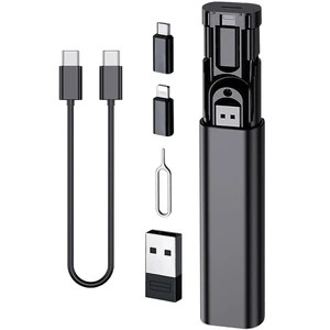 60W PD All in One Multi USB Charging Adapter Cable Cord Kit Box Type C to USB A Micro 8 Pin Converter Fast Data Transfer Connector Storage Case for Travel Business Mobile Phone Tablet Laptop PC 60W PD All in One Multi USB Charging Adapter Cable Cord Kit Box Type C to USB A Micro 8 Pin Converter Fast Data Transfer Connector Storage Case for Travel Business Mobile Phone Tablet Laptop PC