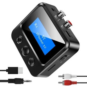 Bluetooth 5.3 Audio Receiver for Home Stereo, Wireless Hi-Fi Music Adapter with RCA L/R & 3.5mm AUX Outputs, TF Card Playback & Low Latency for Vintage Amplifier & Speakers Bluetooth 5.3 Audio Receiver for Home Stereo, Wireless Hi-Fi Music Adapter with RCA L/R & 3.5mm AUX Outputs, TF Card Playback & Low Latency for Vintage Amplifier & Speakers