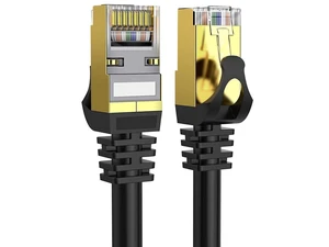 Cat 8 Ethernet Cable 50 ft, 40Gbps 2000MHz SFTP Shielded 26AWG Pure Copper Network Patch Cord, Weatherproof In-Wall RJ45 LAN Cable for Gaming, Router, Modem & Server Cat 8 Ethernet Cable 50 ft, 40Gbps 2000MHz SFTP Shielded 26AWG Pure Copper Network Patch Cord, Weatherproof In-Wall RJ45 LAN Cable for Gaming, Router, Modem & Server