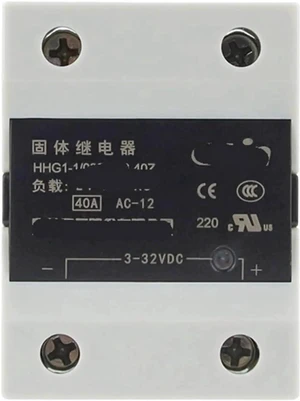 40A Single Phase Solid State Relay (SSR) Module, DC to AC, DC 24V Control Input to AC 220V Load Output (Model: HHG1-1/032F-38 25Z) for Industrial Automation 40A Single Phase Solid State Relay (SSR) Module, DC to AC, DC 24V Control Input to AC 220V Load Output (Model: HHG1-1/032F-38 25Z) for Industrial Automation