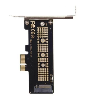 M.2 NVMe to PCIe 3.0 x1 Adapter Card, M-Key SSD to PCI Express x1 Expansion Card with Low Profile Bracket, Supports NVMe/AHCI SSDs (Not for SATA M.2) M.2 NVMe to PCIe 3.0 x1 Adapter Card, M-Key SSD to PCI Express x1 Expansion Card with Low Profile Bracket, Supports NVMe/AHCI SSDs (Not for SATA M.2)