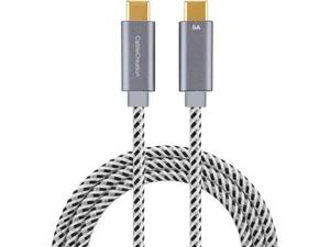 USB C Cable USB2.0 C to C Cable 100W Fast Charging USB Type C Cable 5A 480Mbps Durable Braided E-Marker Chip Aluminum Alloy Shell for MacBook Pro MacBook Air iPad Pro 6FT 1.83m Space Gray USB C Cable USB2.0 C to C Cable 100W Fast Charging USB Type C Cable 5A 480Mbps Durable Braided E-Marker Chip Aluminum Alloy Shell for MacBook Pro MacBook Air iPad Pro 6FT 1.83m Space Gray