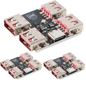 XL334P4 Type-C USB2.0 Multi-Port Hub Module 4-Port Docking Station Board 500mA Self-Resetting Fuse 40MB/s USB-A Output Plug and Play for Low-Power Devices 3pcs XL334P4 Type-C USB2.0 Multi-Port Hub Module 4-Port Docking Station Board 500mA Self-Resetting Fuse 40MB/s USB-A Output Plug and Play for Low-Power Devices 3pcs