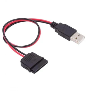 USB DC 5V to SATA 15Pin Power Cable Max 5V 2A Supply Cord for 2.5 Inch SATA HDD SSD Plug-and-Play Copper Conductor for Laptop Power Bank and Docking Station USB DC 5V to SATA 15Pin Power Cable Max 5V 2A Supply Cord for 2.5 Inch SATA HDD SSD Plug-and-Play Copper Conductor for Laptop Power Bank and Docking Station