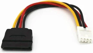 18AWG 4Pin FDD Floppy Female to 15Pin SATA Power Adapter Cable Dual Female Connectors FDD to SATA Converter Cord Plug-and-Play for ITX Small Form Factor PC SSD HDD Optical Drives 18AWG 4Pin FDD Floppy Female to 15Pin SATA Power Adapter Cable Dual Female Connectors FDD to SATA Converter Cord Plug-and-Play for ITX Small Form Factor PC SSD HDD Optical Drives