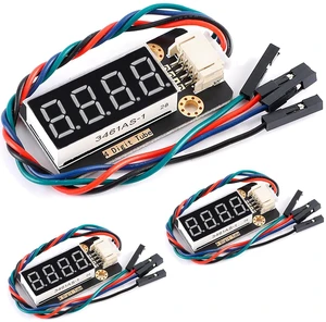3pcs 4-Digit LED Display Module with TM1650 Driver 0.36-Inch Common Cathode 5V I2C Interface PH2.0-4Pin Socket 8-Level Brightness Control for Microcontroller Projects 3pcs 4-Digit LED Display Module with TM1650 Driver 0.36-Inch Common Cathode 5V I2C Interface PH2.0-4Pin Socket 8-Level Brightness Control for Microcontroller Projects