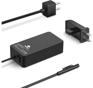 65W Charger with 6FT Power Cord 100-240V 50/60Hz Input 15V-4A Output USB 5V-1A 5W Port Thermal Control Overload Cut-Off Short Circuit Protection for Tablets & Laptops Supports 44W 36W 65W Charger with 6FT Power Cord 100-240V 50/60Hz Input 15V-4A Output USB 5V-1A 5W Port Thermal Control Overload Cut-Off Short Circuit Protection for Tablets & Laptops Supports 44W 36W