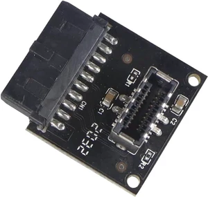 USB 3.1 Front Panel Socket to USB 3.0 20Pin Header Cable 20P Type-E Connector Adapter for ASUS PC Motherboard Plug and Play Internal Front Panel Connection Black 1 Pack USB 3.1 Front Panel Socket to USB 3.0 20Pin Header Cable 20P Type-E Connector Adapter for ASUS PC Motherboard Plug and Play Internal Front Panel Connection Black 1 Pack