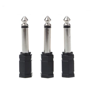 6.35mm 1/4" Mono Plug to 1/8" 3.5mm Female Jack Audio Converter Adapter 3 Pcs 6.35mm 1/4" Mono Plug to 1/8" 3.5mm Female Jack Audio Converter Adapter 3 Pcs