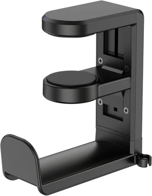 Rotating Headphone Stand Adjustable Clamp-on Headset Holder Hanger with 360-Degree Swivel Arm Cable Organizer and Rubber Pads for 0.31-1.57 Inch Thick Desks and Wired or Wireless Headphones Rotating Headphone Stand Adjustable Clamp-on Headset Holder Hanger with 360-Degree Swivel Arm Cable Organizer and Rubber Pads for 0.31-1.57 Inch Thick Desks and Wired or Wireless Headphones