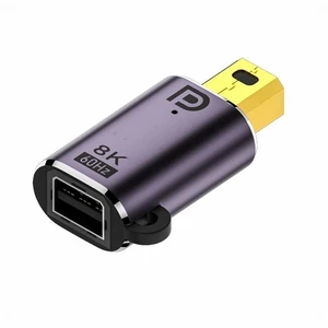 Mini DisplayPort 1.4 Male to Mini DP Female Adapter 8K 60Hz 7680 x 4320 4K 144Hz UHD HDR 32.4Gbps High Speed Video Adapter for Audio and Video Transmission PC Laptop Monitor Mini DisplayPort 1.4 Male to Mini DP Female Adapter 8K 60Hz 7680 x 4320 4K 144Hz UHD HDR 32.4Gbps High Speed Video Adapter for Audio and Video Transmission PC Laptop Monitor