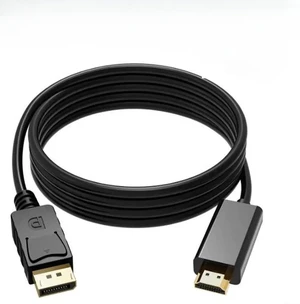 DisplayPort to HDMI Male to Male Conversion Cable 1080P DP to HDMI Video Audio Adapter Cord for PC Laptop Monitor HDTV Projector Shielded Plug-and-Play Display Cable 6FT Black DP2HDMI1080P DisplayPort to HDMI Male to Male Conversion Cable 1080P DP to HDMI Video Audio Adapter Cord for PC Laptop Monitor HDTV Projector Shielded Plug-and-Play Display Cable 6FT Black DP2HDMI1080P