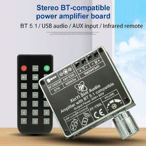 XY-Y50L 50W+50W Stereo Audio Amplifier Board Bluetooth 5.1 Digital Power Amplifier Module with AUX and USB Input Dual Channel 2.0 HiFi Amp for DIY Speakers Infrared Remote Control DC9-24V XY-Y50L 50W+50W Stereo Audio Amplifier Board Bluetooth 5.1 Digital Power Amplifier Module with AUX and USB Input Dual Channel 2.0 HiFi Amp for DIY Speakers Infrared Remote Control DC9-24V