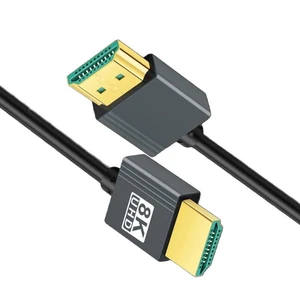 HDMI 2.1 Male to Male Cable 48Gbps 8K@60Hz 4K@120Hz Ultra High Speed Gold-Plated Coaxial Cable 36AWG 3.8 mm Ultra-Soft Flexible HDMI Cable for TV Monitor Computer 0.5M HDMI 2.1 Male to Male Cable 48Gbps 8K@60Hz 4K@120Hz Ultra High Speed Gold-Plated Coaxial Cable 36AWG 3.8 mm Ultra-Soft Flexible HDMI Cable for TV Monitor Computer 0.5M