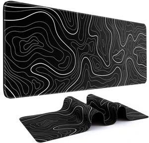 Extended Gaming Mouse Pad 31.5 x 11.8 in XL Keyboard Mouse Mat and Desktop Protector Smooth Water-Resistant 3 MM Cloth Surface Stitched Edges Anti-Slip Rubber Base Black Extended Gaming Mouse Pad 31.5 x 11.8 in XL Keyboard Mouse Mat and Desktop Protector Smooth Water-Resistant 3 MM Cloth Surface Stitched Edges Anti-Slip Rubber Base Black