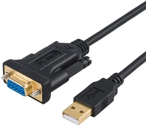USB A Male to DB9 Female RS232 Serial Adapter Cable with PL2303 Chip USB to COM Port Converter Cord for CNC Controllers Cash Registers Modems Digital Cameras Windows Black 3.3FT USB A Male to DB9 Female RS232 Serial Adapter Cable with PL2303 Chip USB to COM Port Converter Cord for CNC Controllers Cash Registers Modems Digital Cameras Windows Black 3.3FT