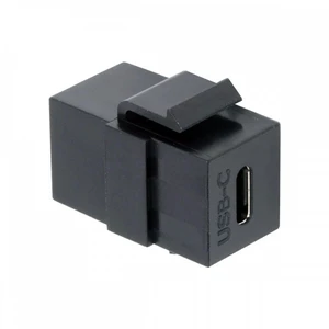 USB 2.0 USB-C Female to Type-C Female Keystone Jack Coupler Adapter Extension Connector for Wall Plate and Patch Panel 480 Mbps Data Transfer 65W 20V 3.25A Power Support USB 2.0 USB-C Female to Type-C Female Keystone Jack Coupler Adapter Extension Connector for Wall Plate and Patch Panel 480 Mbps Data Transfer 65W 20V 3.25A Power Support