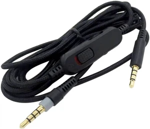 3.5mm Replacement Audio Cable and Headset Cord for Cloud MIX and Cloud Alpha Inline Volume Wheel & Mic Mute Switch Gold-Plated Plugs Oxygen-Free Copper Core Nylon Braided Plug-and-Play Black 3.5mm Replacement Audio Cable and Headset Cord for Cloud MIX and Cloud Alpha Inline Volume Wheel & Mic Mute Switch Gold-Plated Plugs Oxygen-Free Copper Core Nylon Braided Plug-and-Play Black