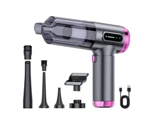 ST-6901BPlus Cordless Handheld Vacuum Cleaner and Blower 2-in-1 Suction Blowing Dust Remover 100W 80000 RPM Type-C Rechargeable for Car & Home 22.3 x 4.5 x 16.9 cm Black Gold/Silver Purple ST-6901BPlus Cordless Handheld Vacuum Cleaner and Blower 2-in-1 Suction Blowing Dust Remover 100W 80000 RPM Type-C Rechargeable for Car & Home 22.3 x 4.5 x 16.9 cm Black Gold/Silver Purple