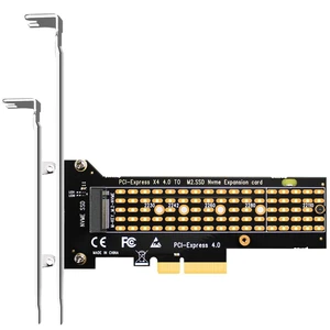 PA22110 M.2 NVMe SSD PCIe Adapter Card PCIe 4.0 X4 to M.2 Key M Slot Supports 22110/2280/2260/2242/2230 SSD Sizes Heatsinks Cool 5-20°C for PCIe X4/X8/X16 Slots 12cm and 8cm Brackets PA22110 M.2 NVMe SSD PCIe Adapter Card PCIe 4.0 X4 to M.2 Key M Slot Supports 22110/2280/2260/2242/2230 SSD Sizes Heatsinks Cool 5-20°C for PCIe X4/X8/X16 Slots 12cm and 8cm Brackets