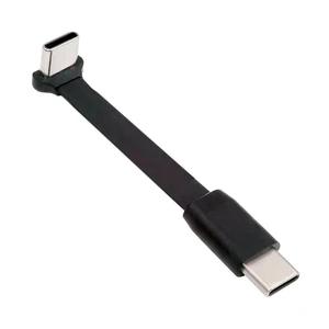 USB-C to USB-C 90 Degree Up Down Angled Charging Cable Ultra Slim Flat USB 2.0 Data Sync Cord 65W 3.25A Fast Charge 480Mbps Reversible Type-C Connector for Laptop Tablet Phone 66mm Approx USB-C to USB-C 90 Degree Up Down Angled Charging Cable Ultra Slim Flat USB 2.0 Data Sync Cord 65W 3.25A Fast Charge 480Mbps Reversible Type-C Connector for Laptop Tablet Phone 66mm Approx