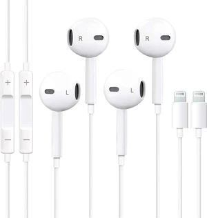 HiFi Stereo Wired In-Ear Earbuds with Microphone and Volume Control Wired Headphones with Remote for iPhone 15/14/13/12/11/SE/X/XR/XS/8/7 Hands-Free Calling 2 Packs HiFi Stereo Wired In-Ear Earbuds with Microphone and Volume Control Wired Headphones with Remote for iPhone 15/14/13/12/11/SE/X/XR/XS/8/7 Hands-Free Calling 2 Packs